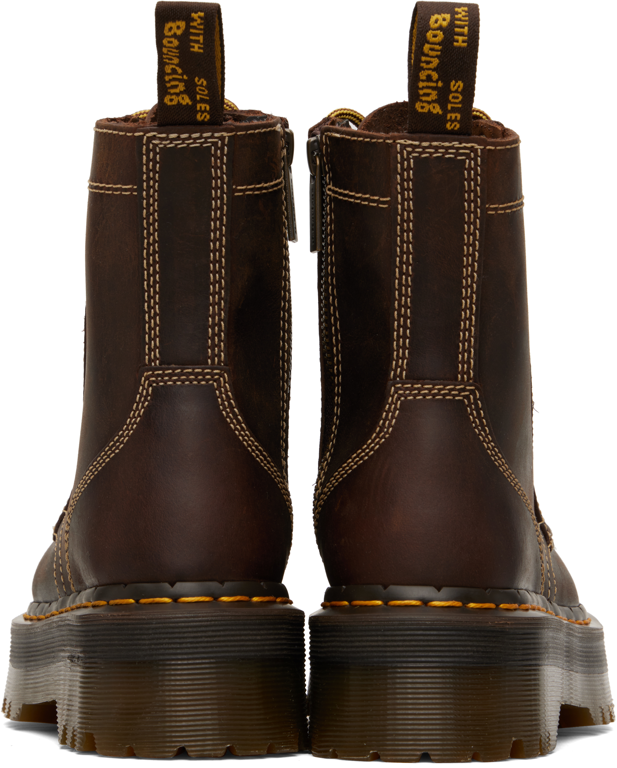 Brown Jadon Arc Platform Boots