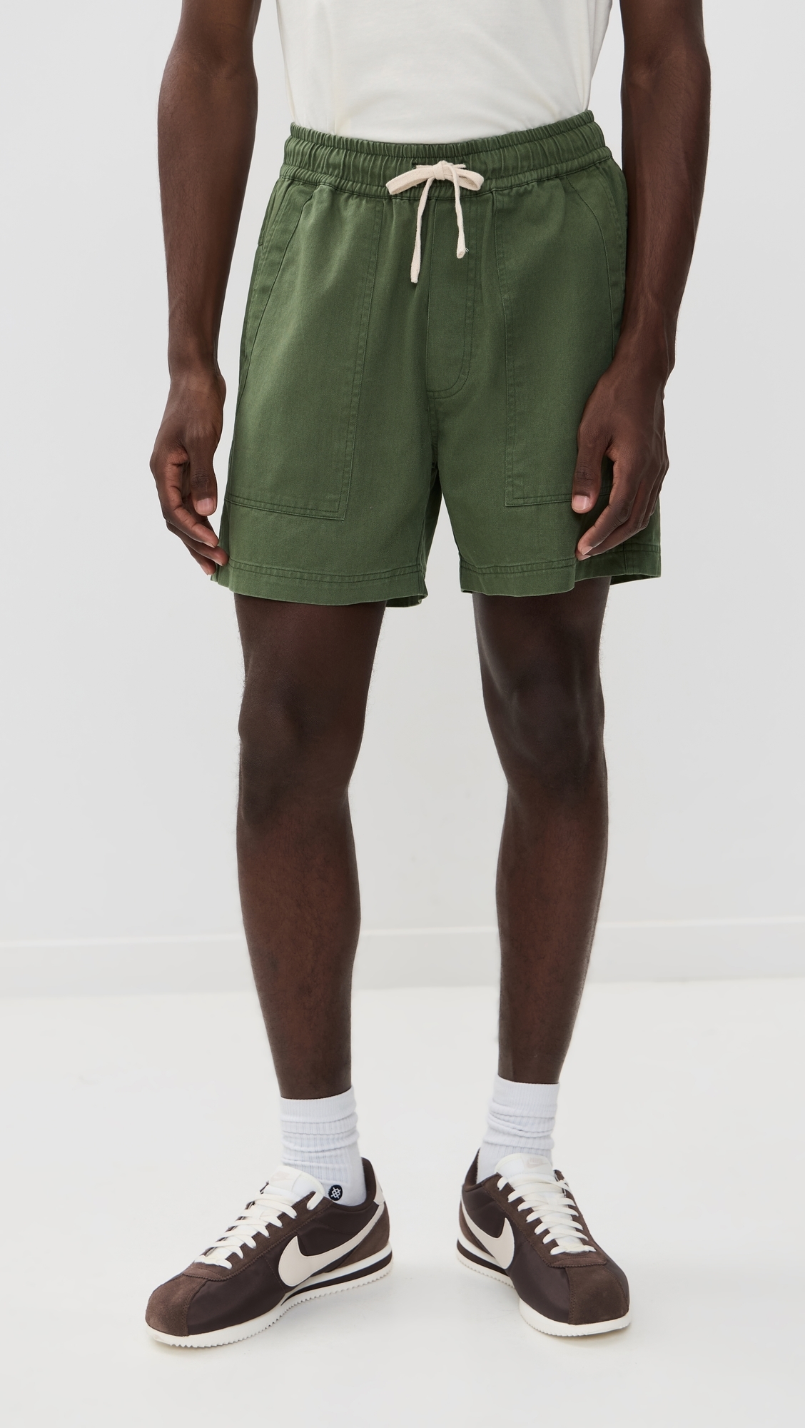 Twill Shorts Green