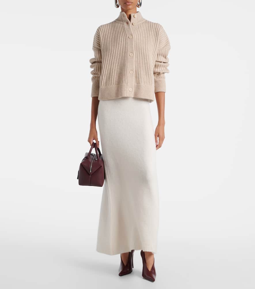 Dorina cashmere-blend maxi skirt