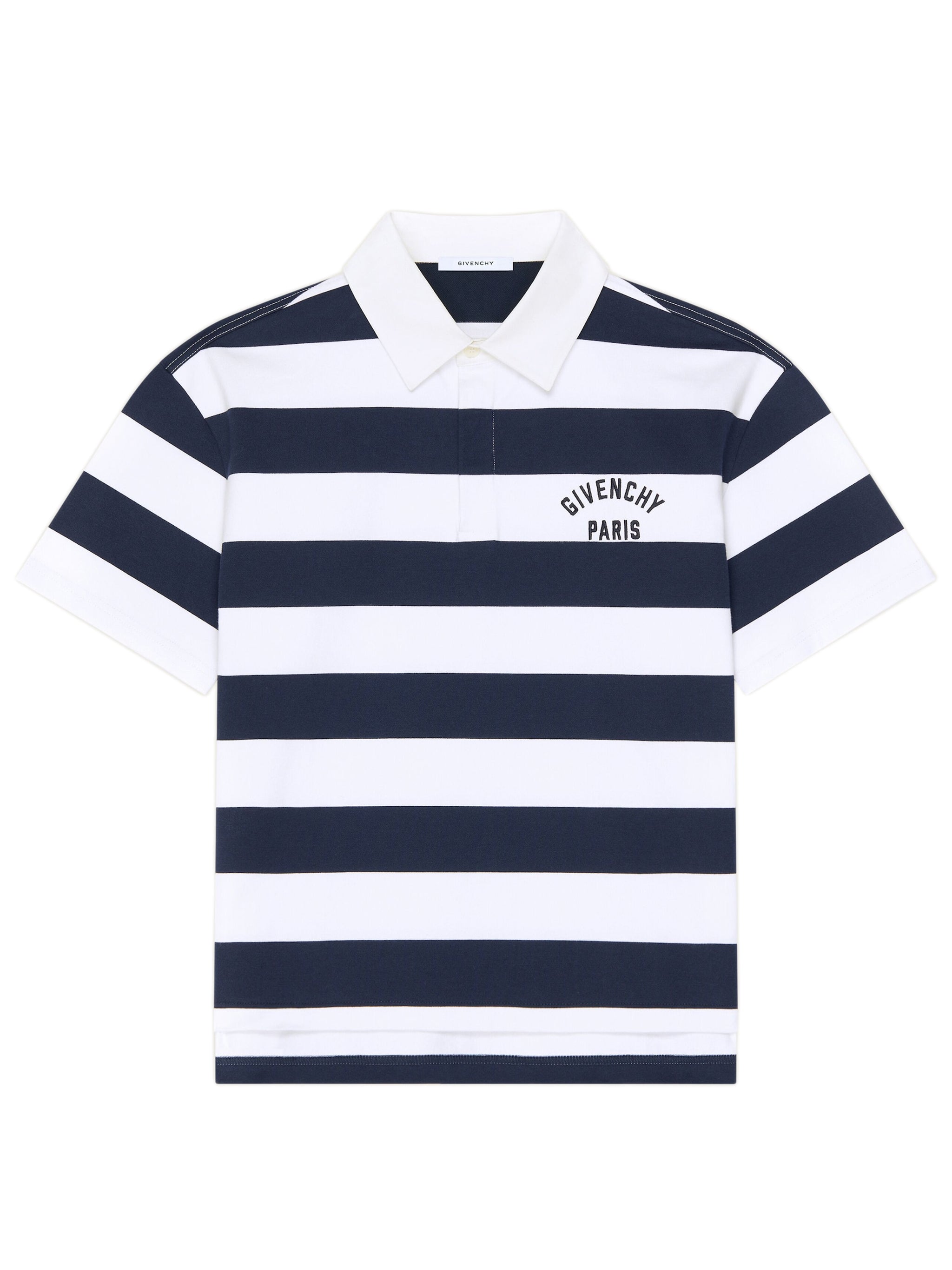 Logo-Print Striped Polo Shirt