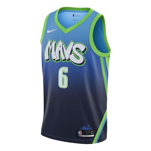 NBA Basketball Sports Jersey SW Fan Edition Dallas Mavericks 6 Blue