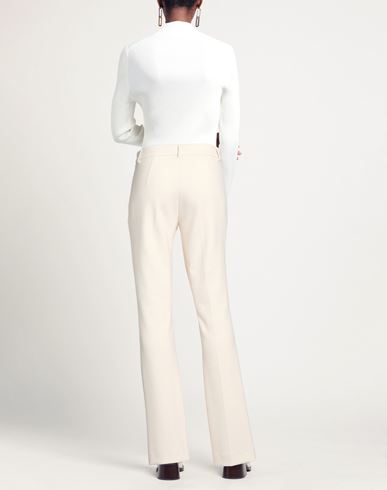 Woman Pants Ivory Size 6 Polyester, Viscose, Cotton, Elastane