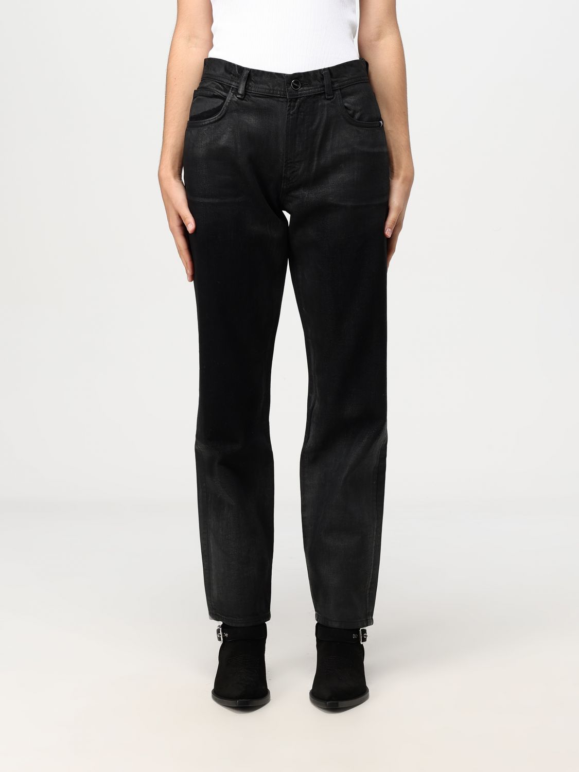 Jeans Woman color Black