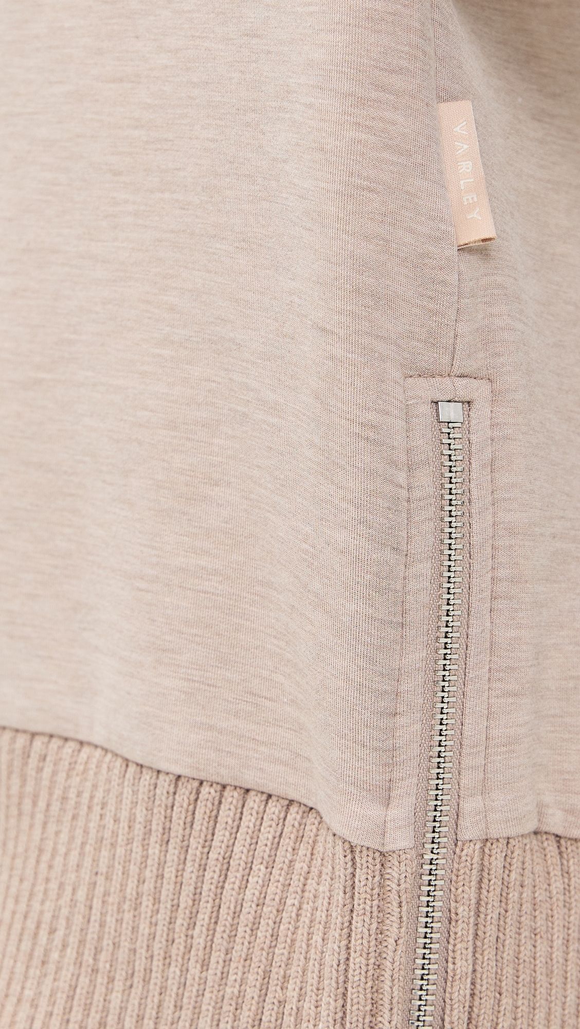 Barker High Neck Sweatshirt Taupe Marl