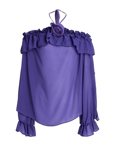 Woman Top Purple Size 8 Viscose, Nylon, Polyester