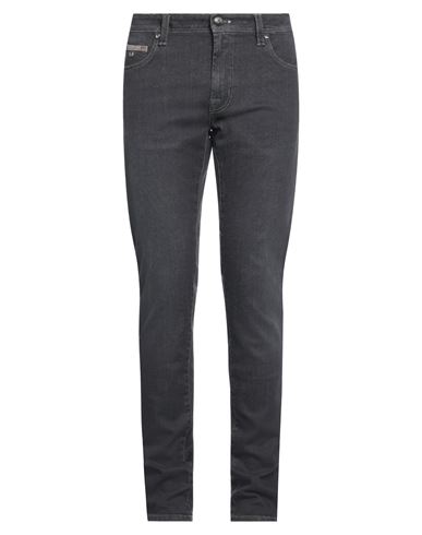 Man Jeans Black Size 30 Cotton, Polyester, Elastane