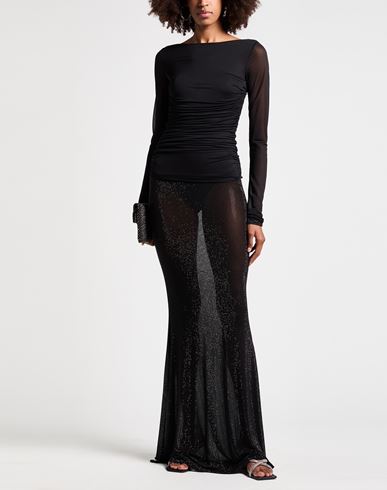 Woman Top Black Size XL Viscose, Polyester