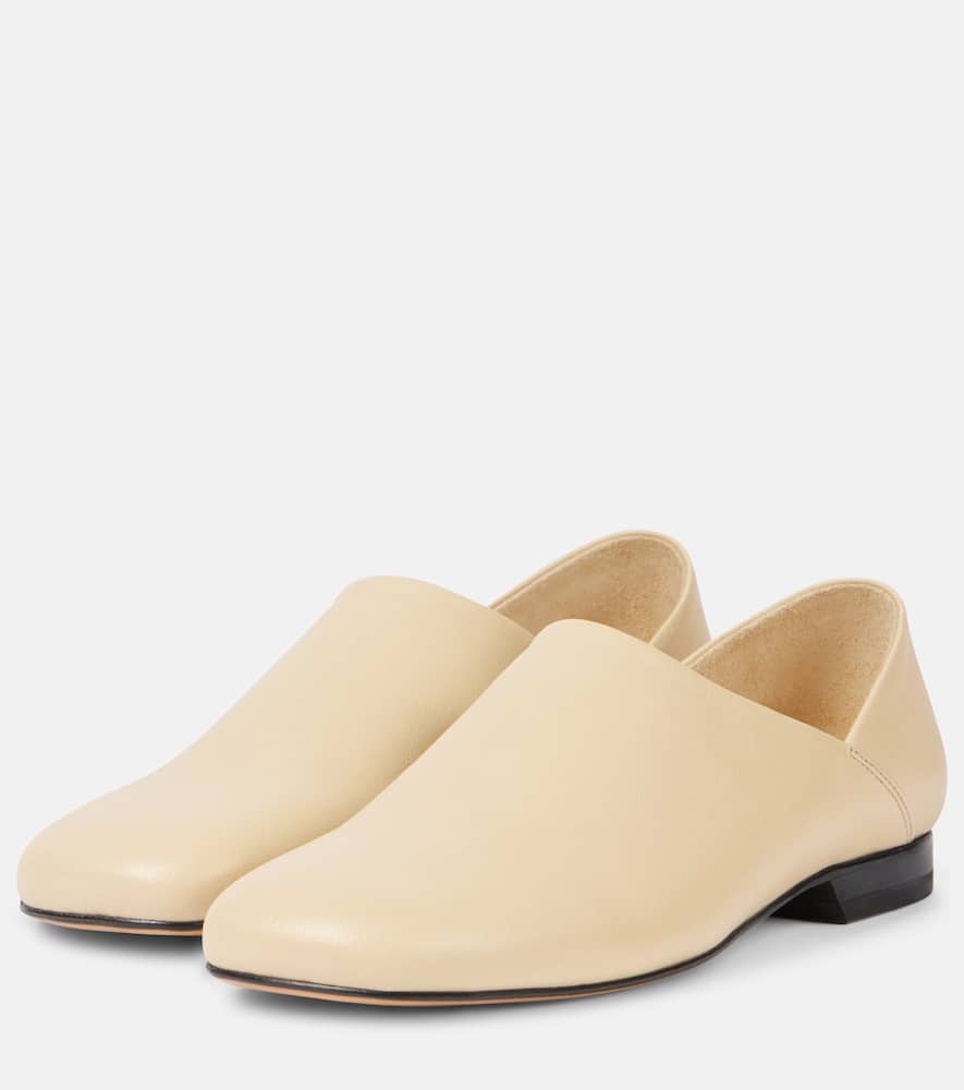 Convertible leather slip-on shoes