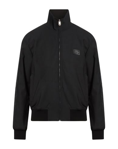 Man Jacket Black Size 38 Wool, Polyester, Polyamide, Elastane