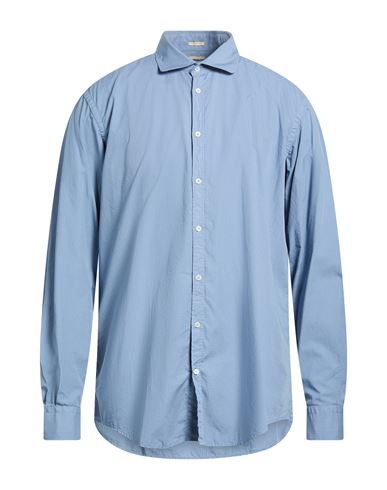 Man Shirt Sky blue Size XXL Cotton