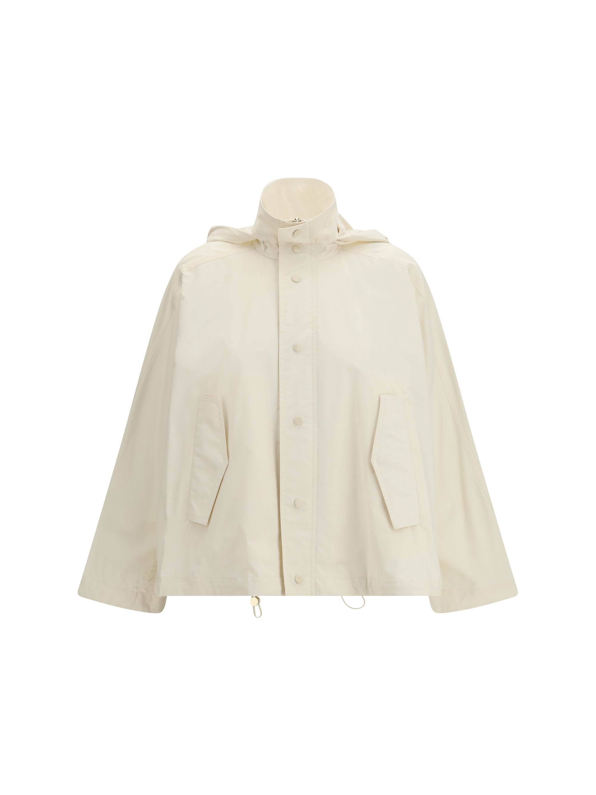 Waterproof Cotton-Blend Raincoat — Beige