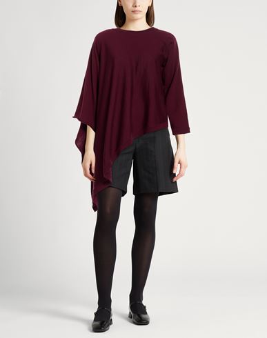 Woman Sweater Burgundy Size 6 Wool