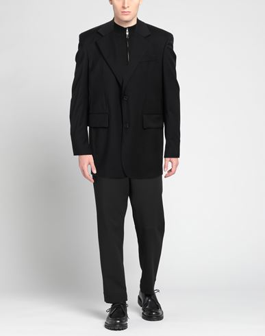 Amaranto Man Blazer Black Size 38 Polyester, Virgin Wool, Elastane