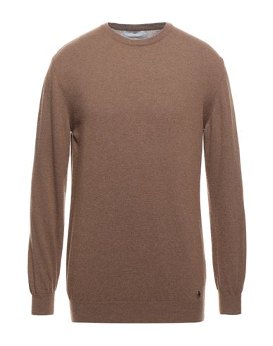 Man Sweater Brown Size XXL Merino Wool, Viscose, Polyamide, Cashmere