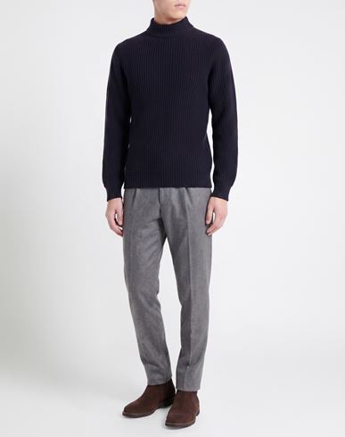 Man Turtleneck Midnight blue Size S Wool