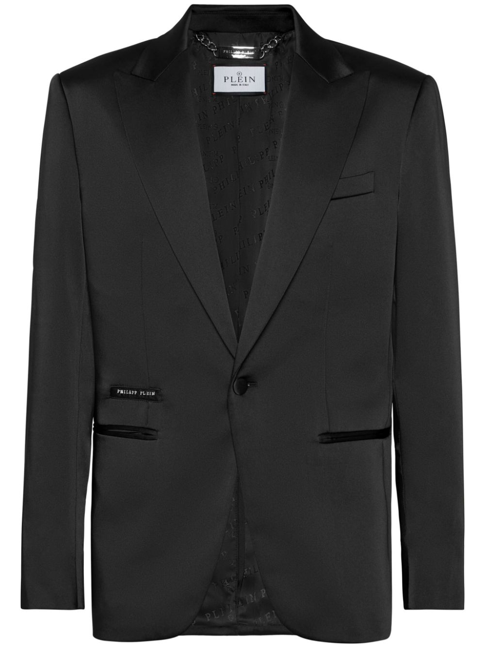 Satin blazer - Black