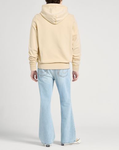 Man Sweatshirt Beige Size M Cotton, Elastane