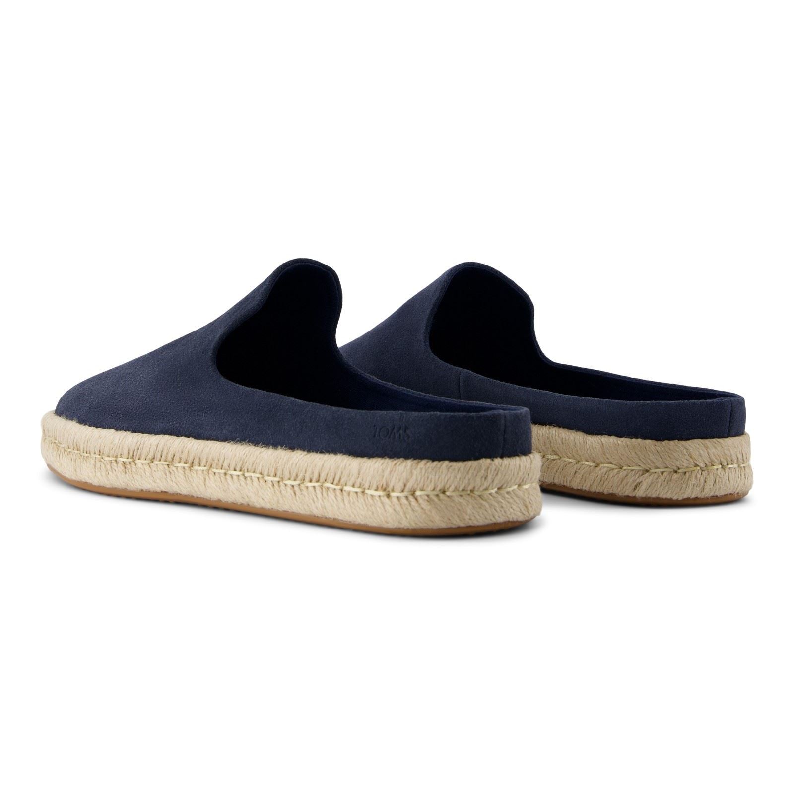 Toms Santiago Mule Leather Men's Navy Mule