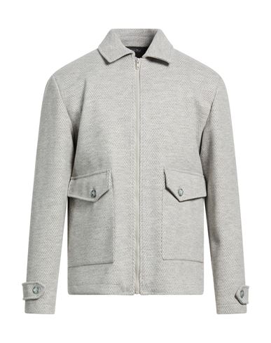 Man Jacket Light grey Size 36 Polyester, Viscose, Acrylic