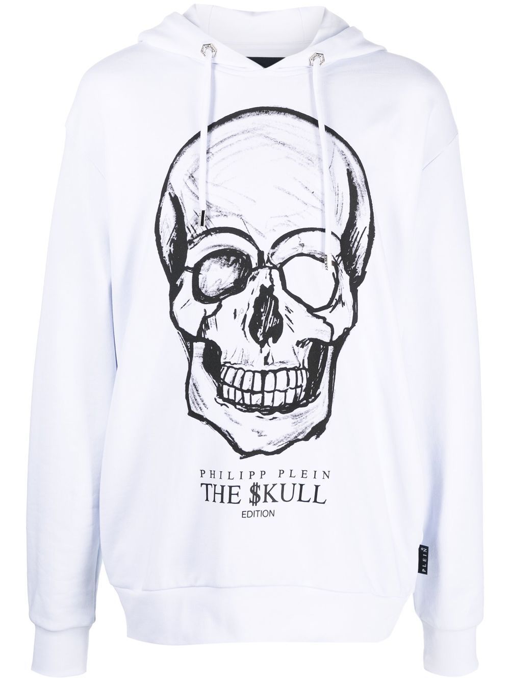 Skull-print hoodie - White