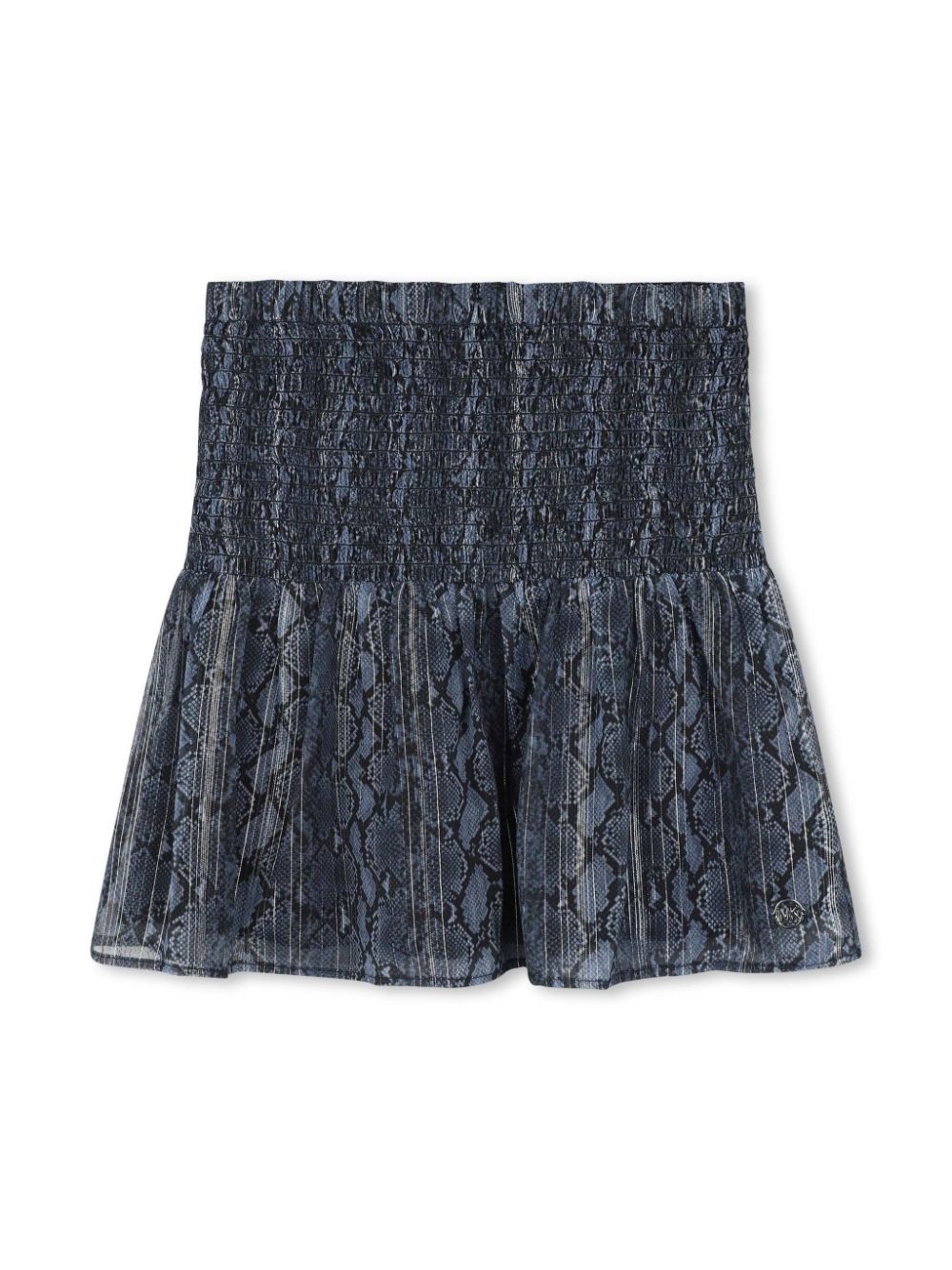 Snake-print skirt - Blue