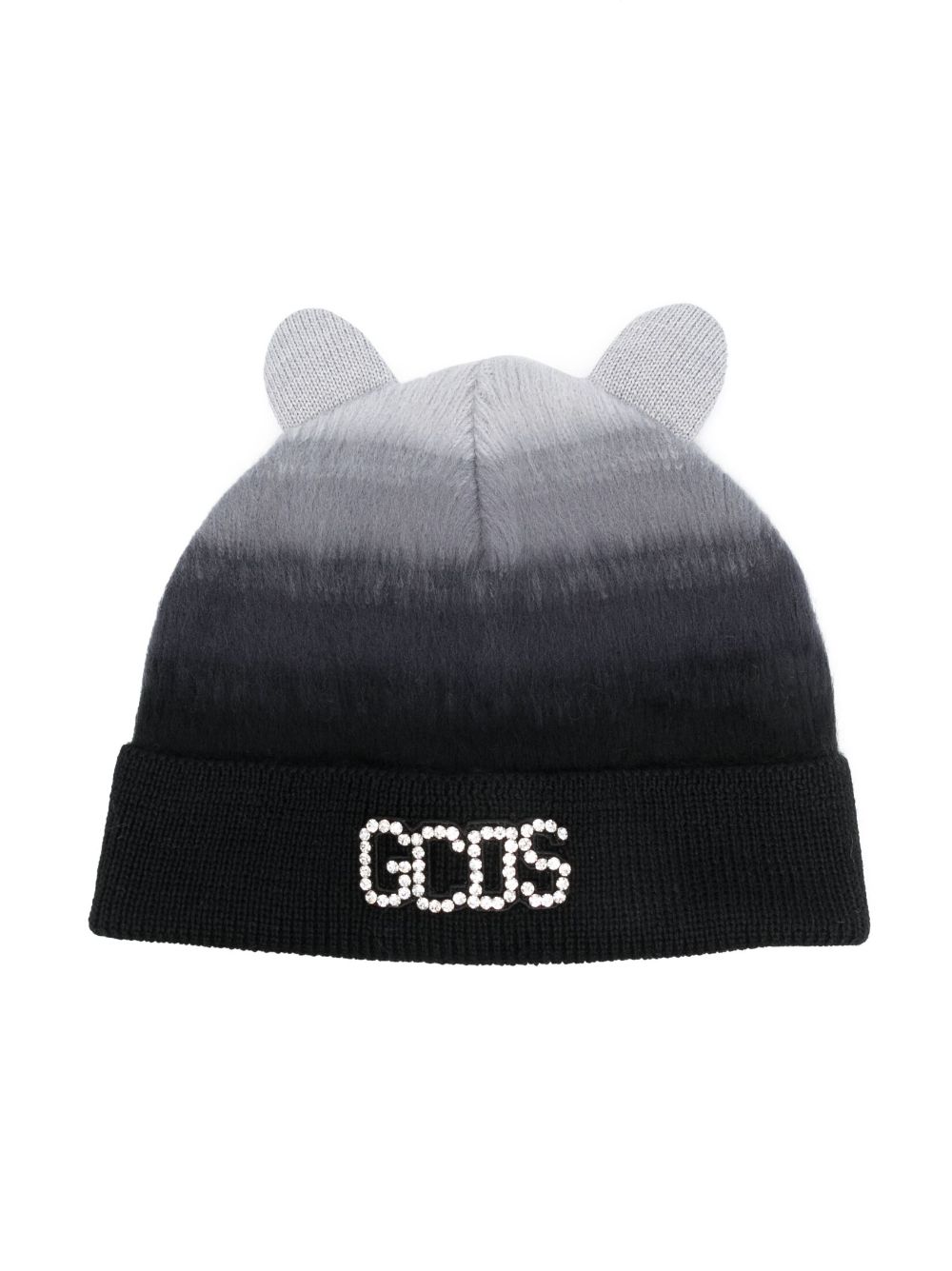 Teddy gradient-effect beanie - Black
