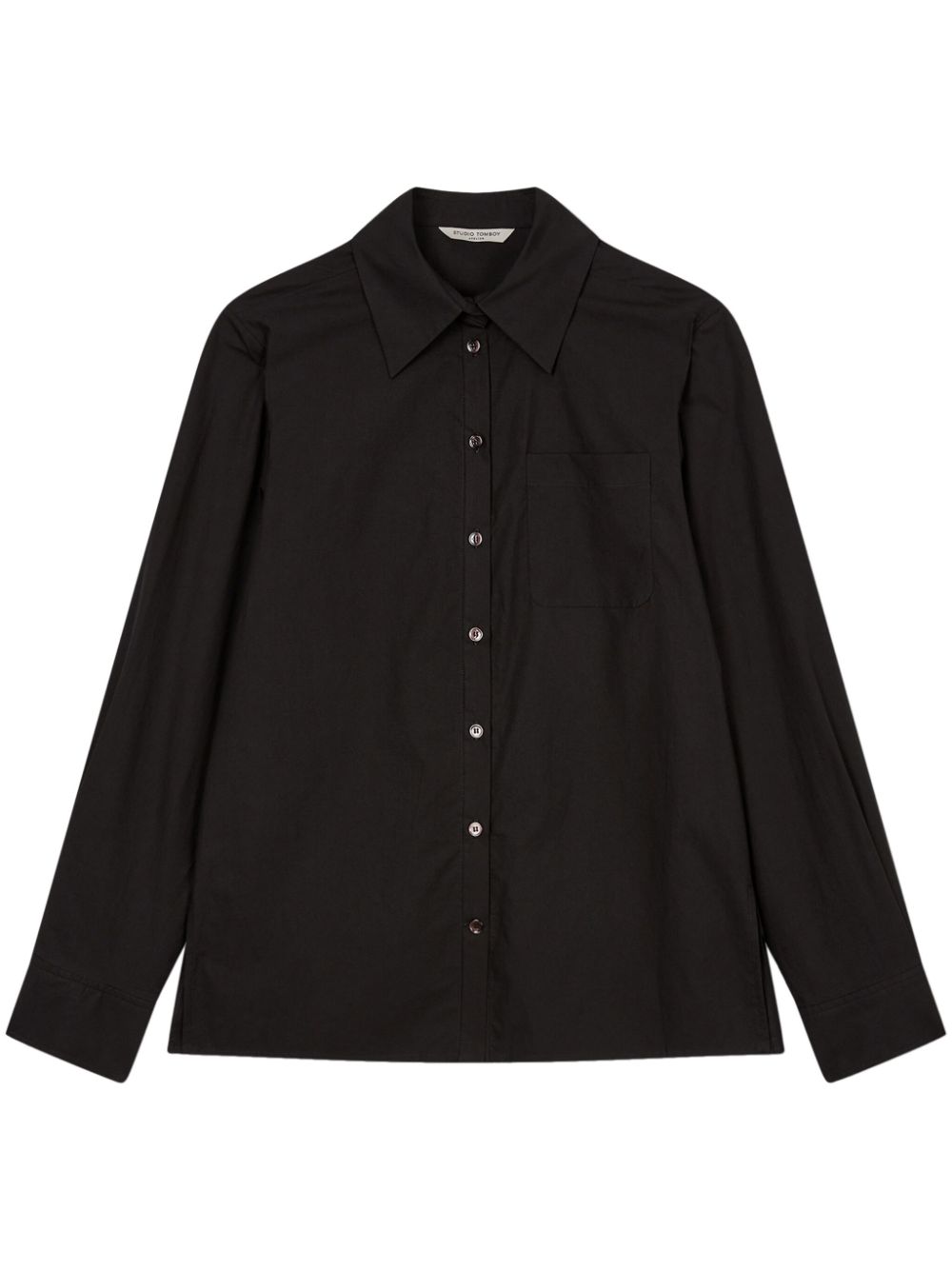 Basic cotton shirt - Black