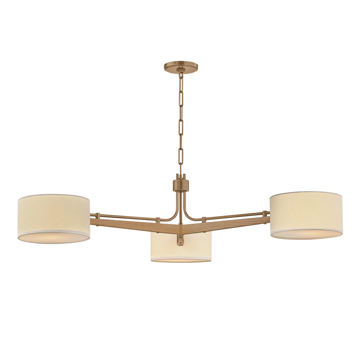 Patina Brass Chandelier from the Mailo Collection