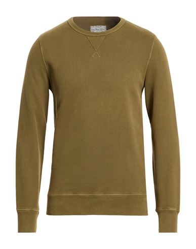 Man Sweatshirt Military green Size M Cotton
