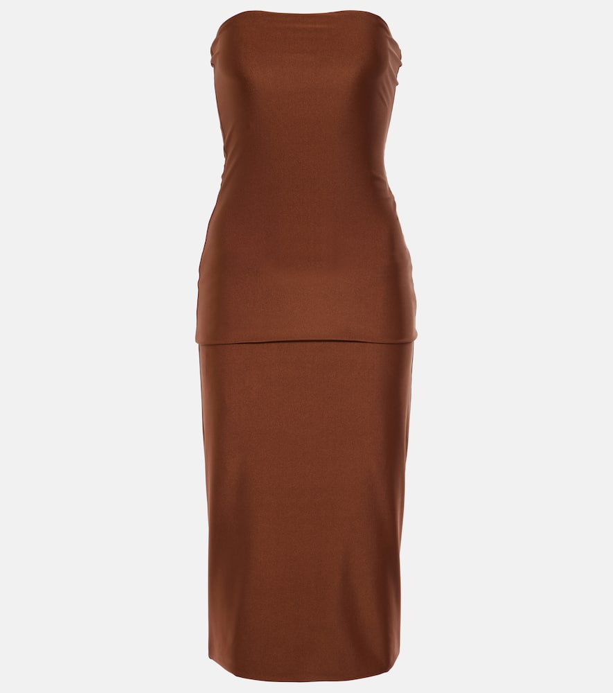 Bilma strapless jersey midi dress