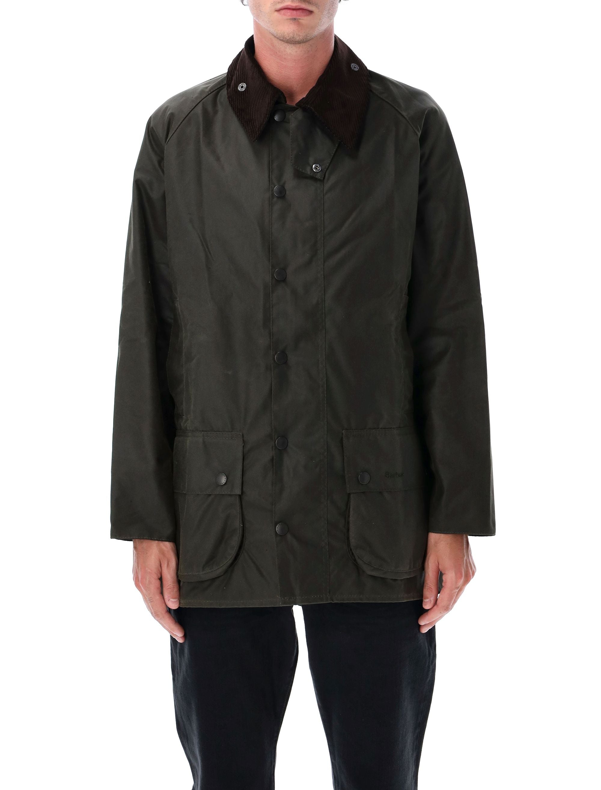 Thornproof Waxed Cotton Heritage Jacket for Men with Corduroy Collar