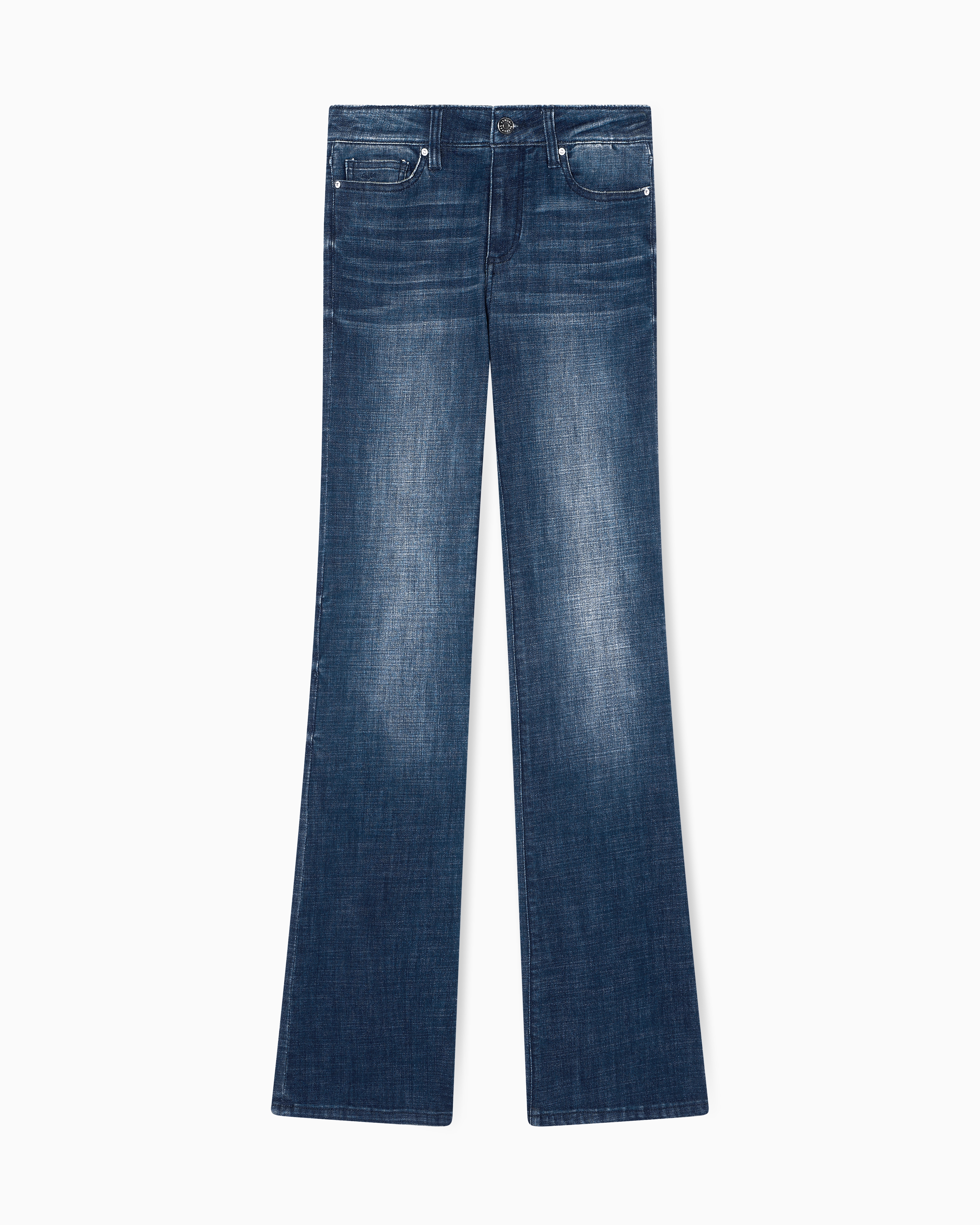 Flare Jeans in Indigo Ultra Stretch Denim