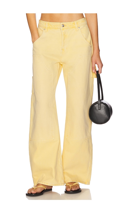 EB Denim Enzo Double Knee Carpenter Jeans in Butter - Lemon. 23 also in