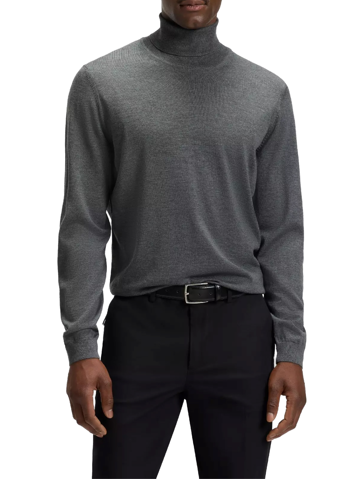 Turtleneck Sweater — Gray