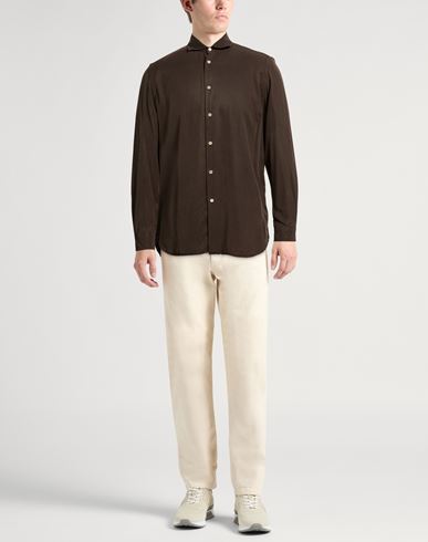 Man Shirt Chocolate brown Size 15 ½ Lyocell