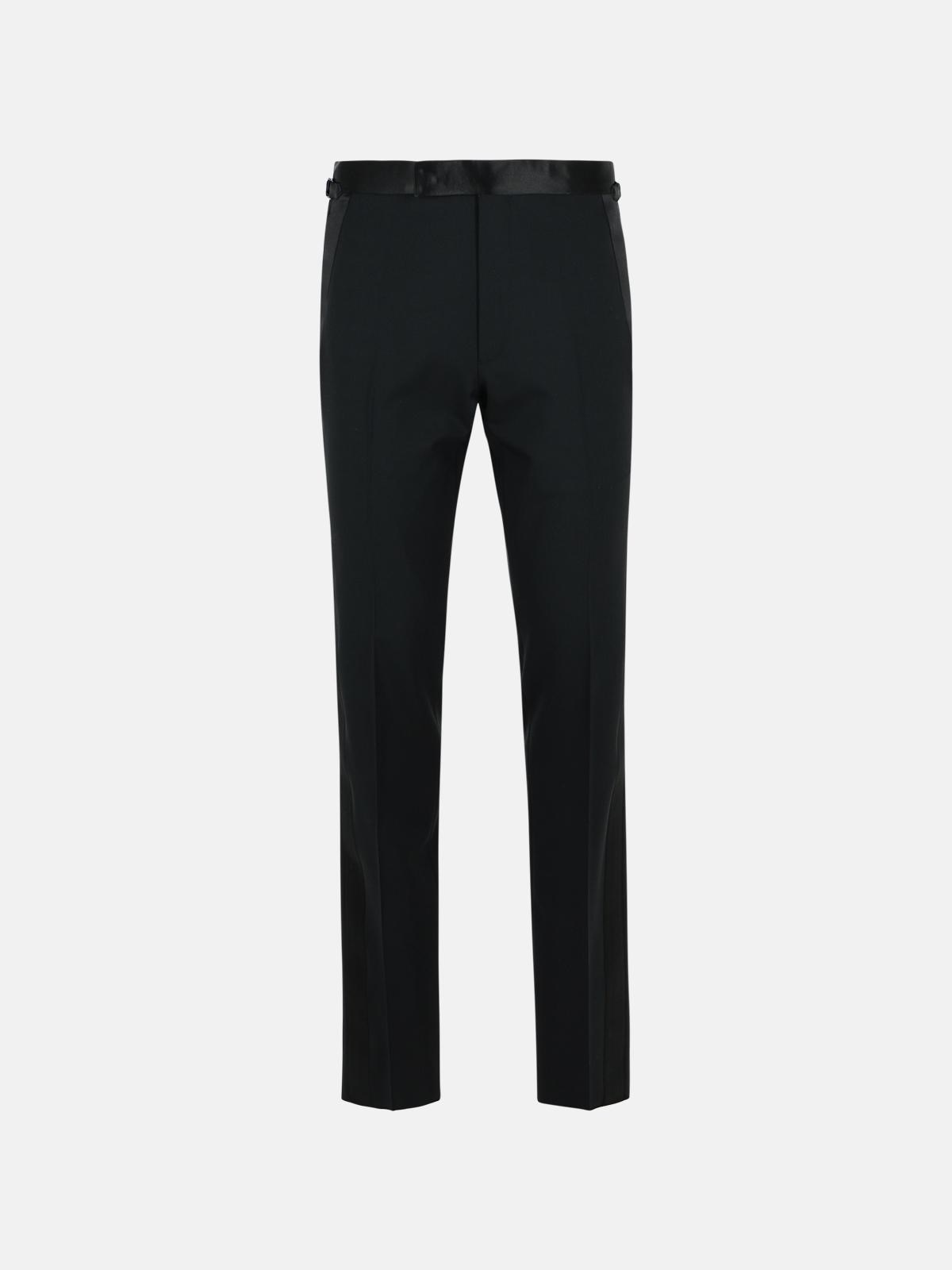 Black Wool Pants