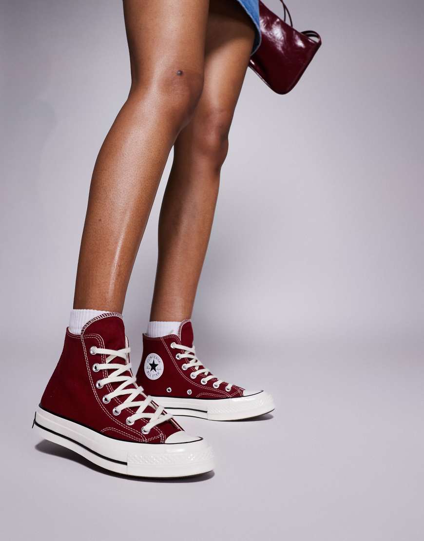 Chuck 70 HI sneakers in burgundy-Red