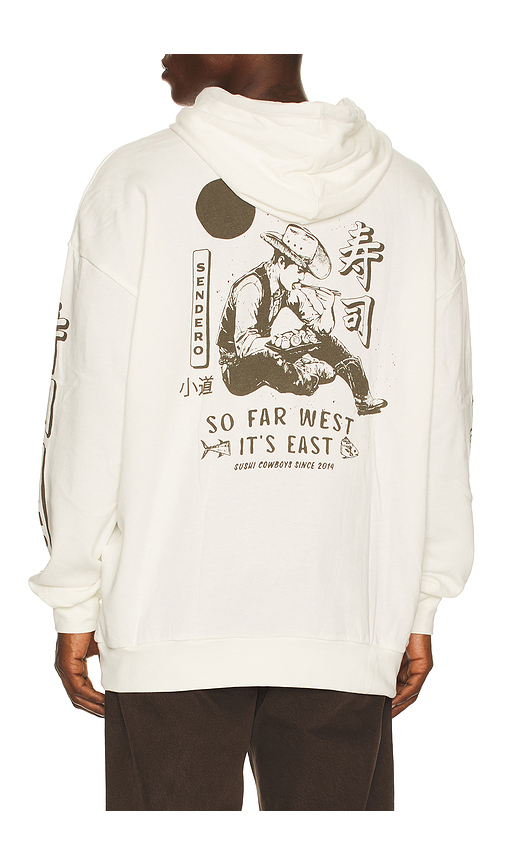 Sendero Provisions Co. So Far West Hoodie in Vintage White. S also in XS, M, L, XL/1X