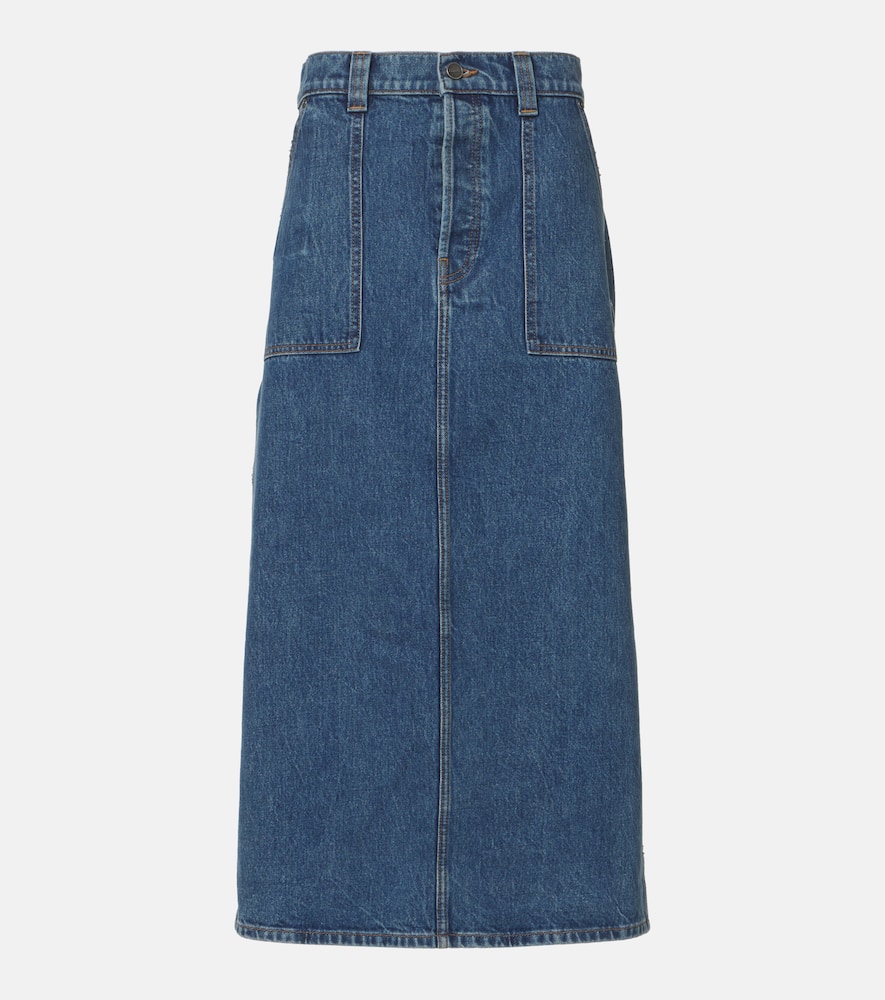 Genevieve denim maxi skirt