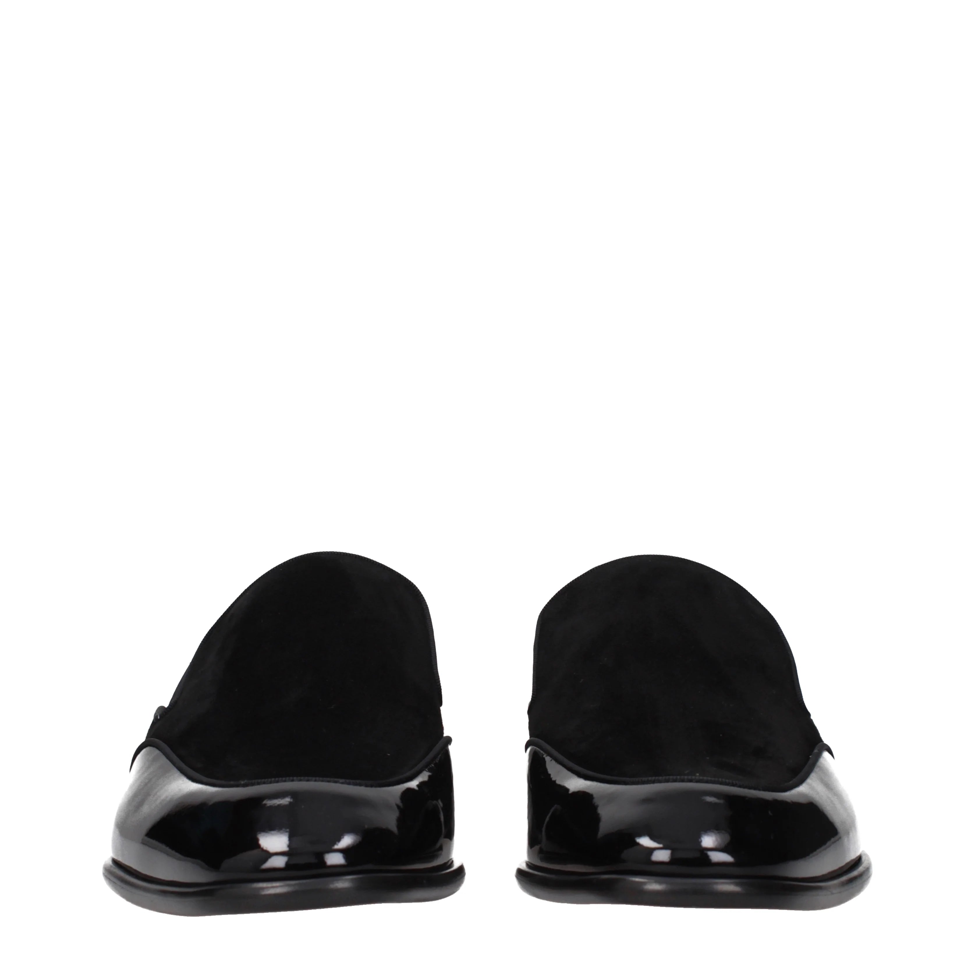 Louboutin Yaki Men's Loafers Patent Leather Black