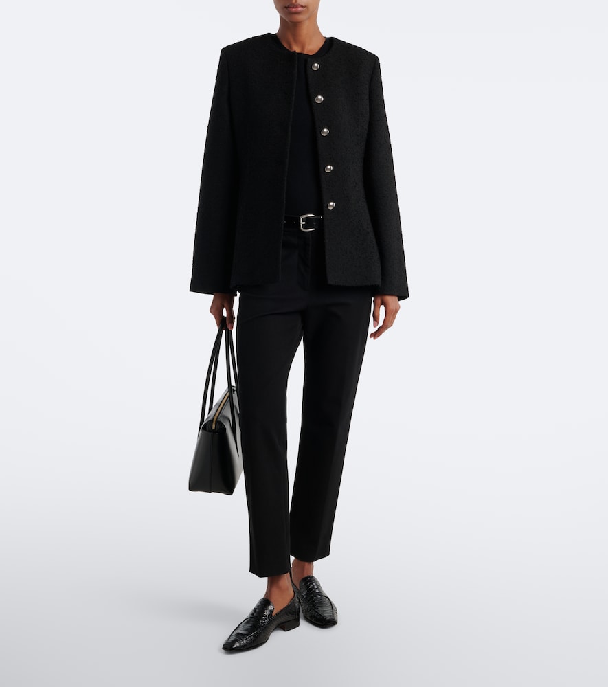 Knitted wool and cashmere bodysuit