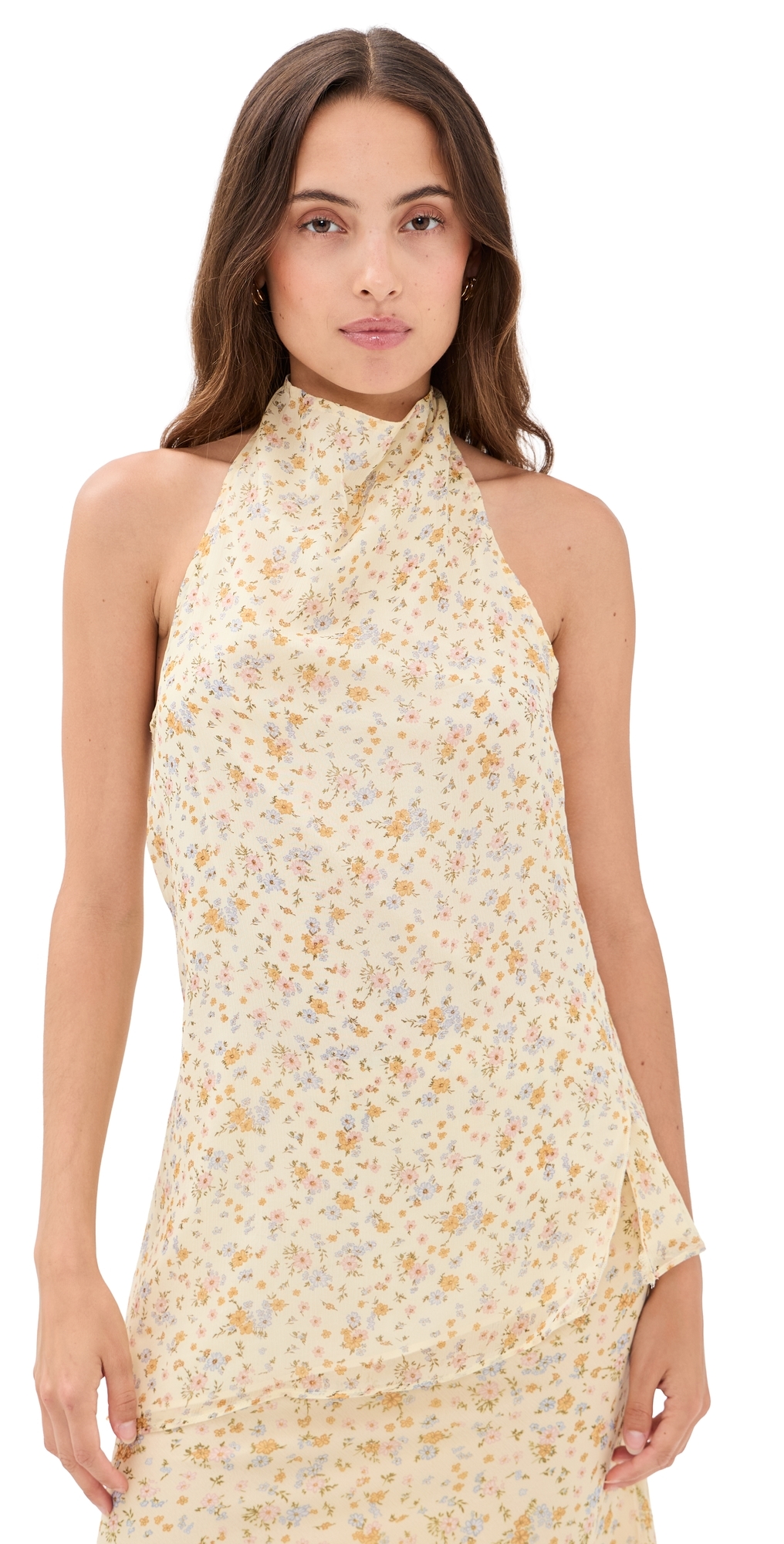 Sundown Halter Top Beige