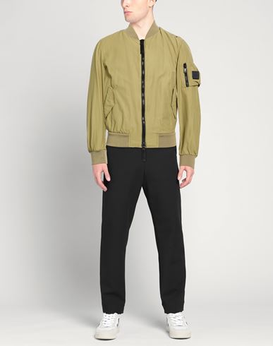 Man Jacket Military green Size L Cotton, Polyamide