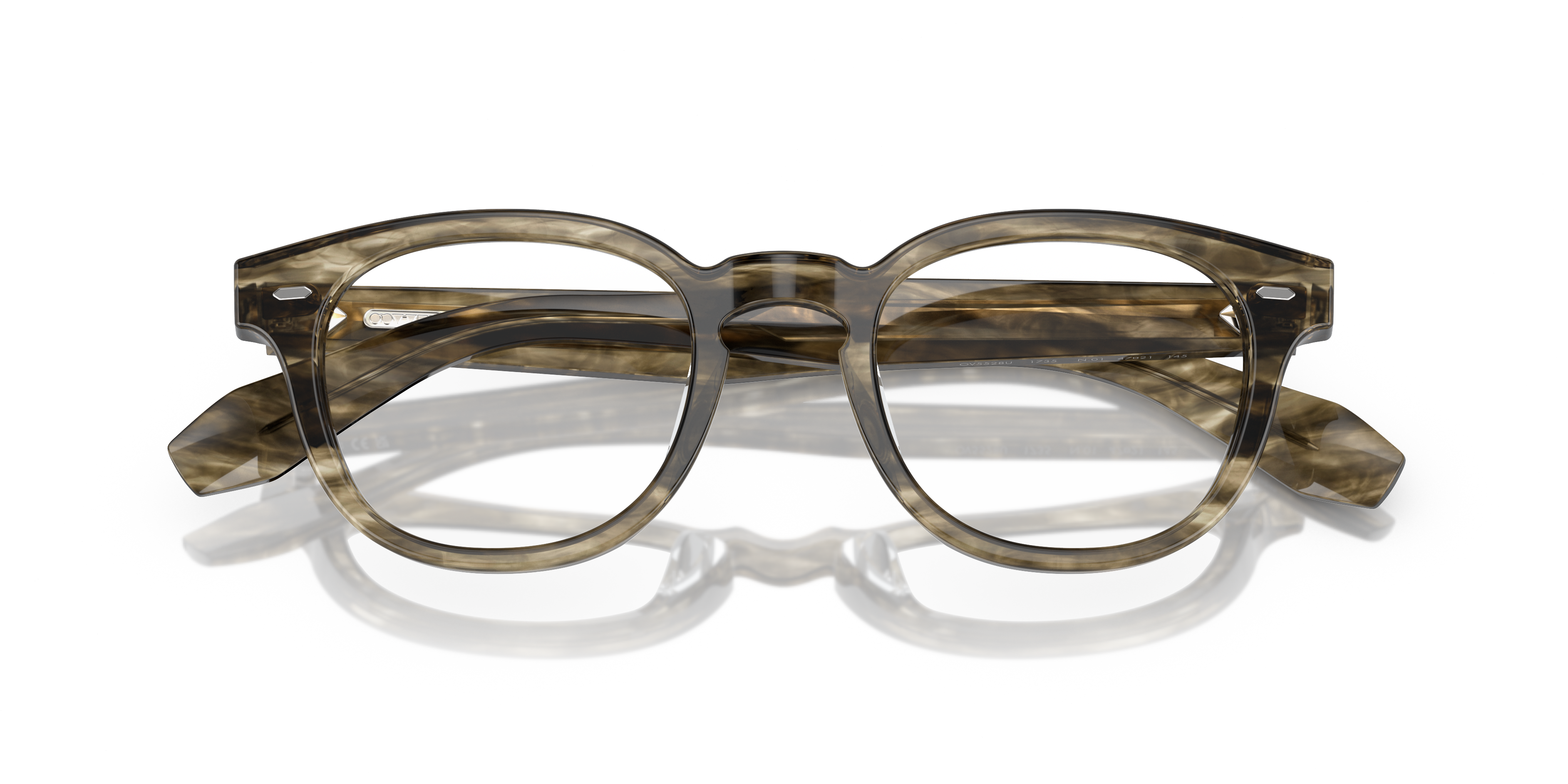 Oliver Peoples Unisex Oliver Peoples OV5528U N.01 1735 Montature da vista Acetato Verde Trasparente Pantos Normale