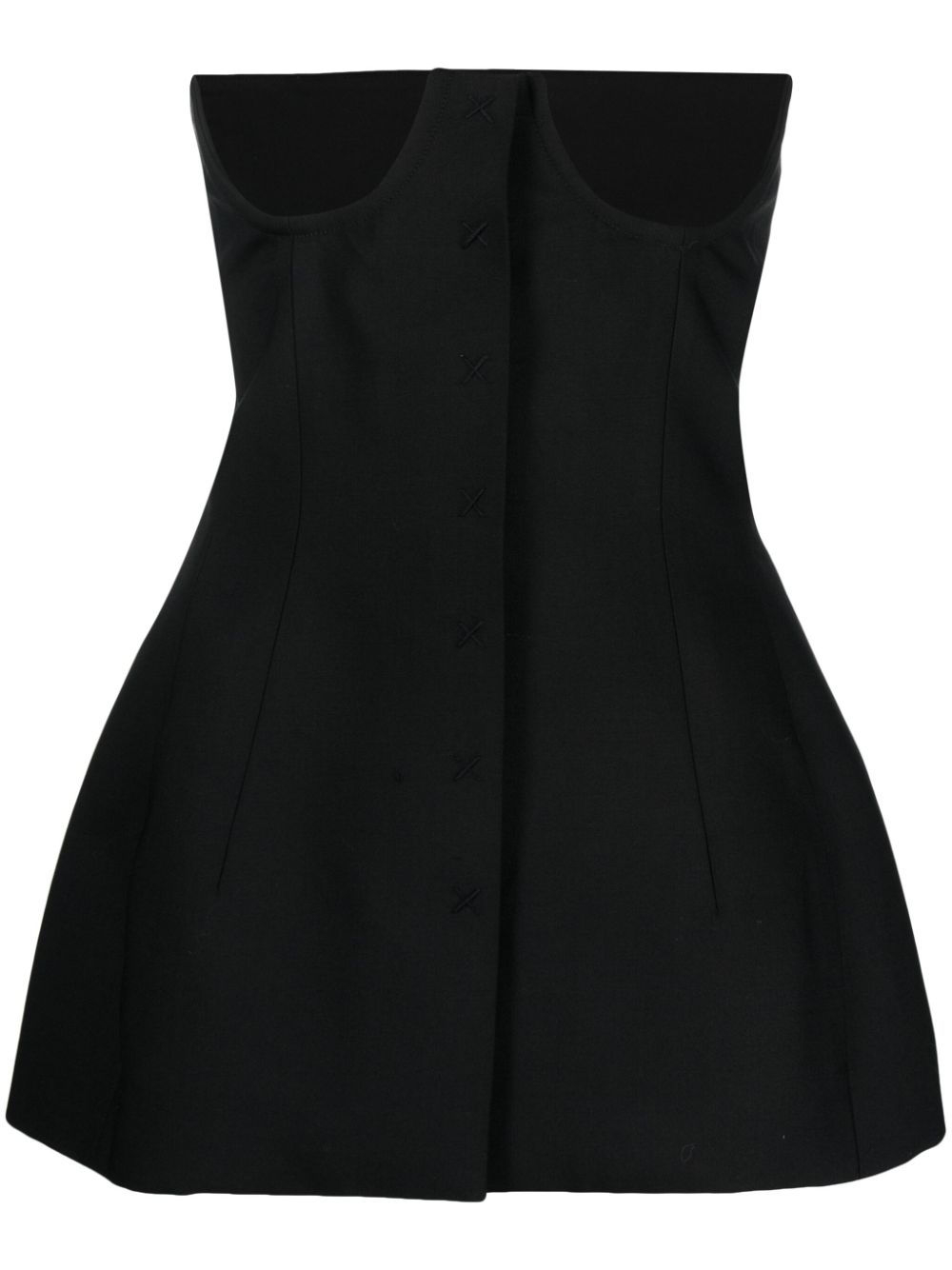 Strapless corset top - Black