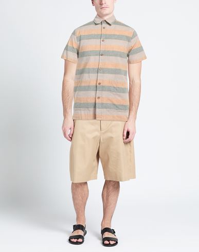 Man Shirt Sand Size S Cotton, Linen