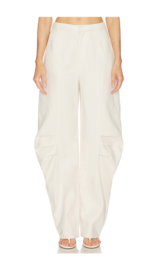 ROTATE Linen Suiting Pants in Beige. 32. Also