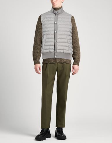 Man Vest Grey Size 40 Virgin Wool, Silk