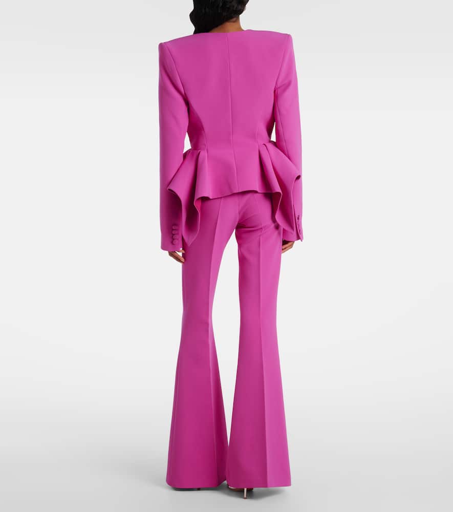 Double-breasted peplum blazer
