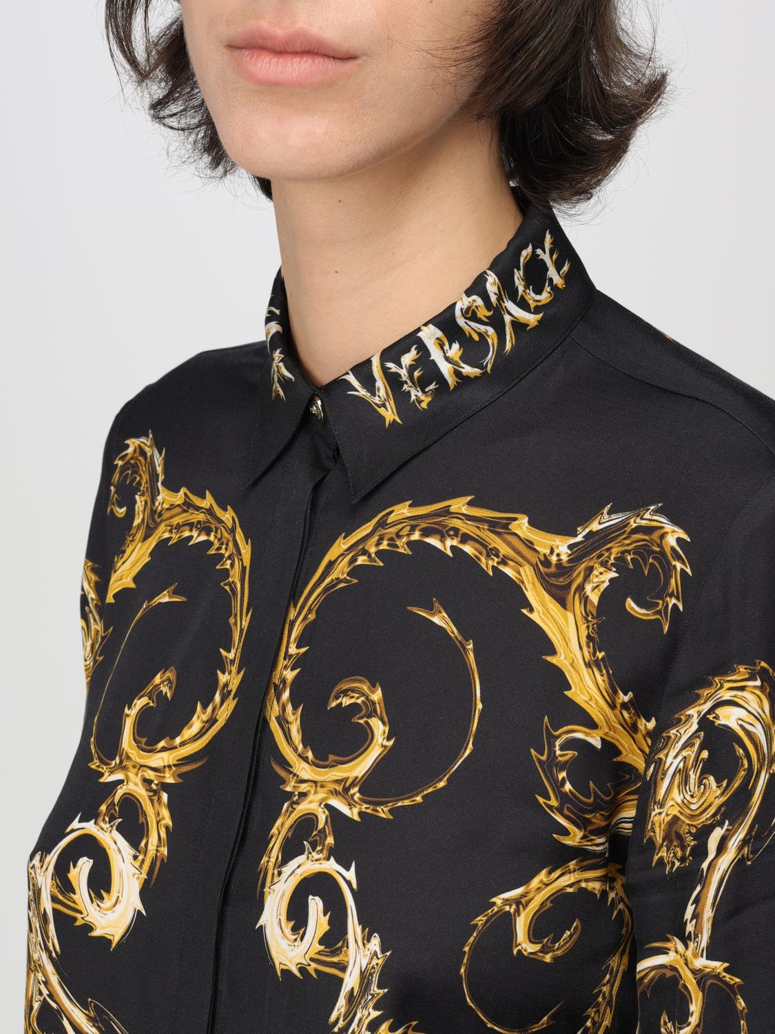 Baroccoflage-print shirt - Black